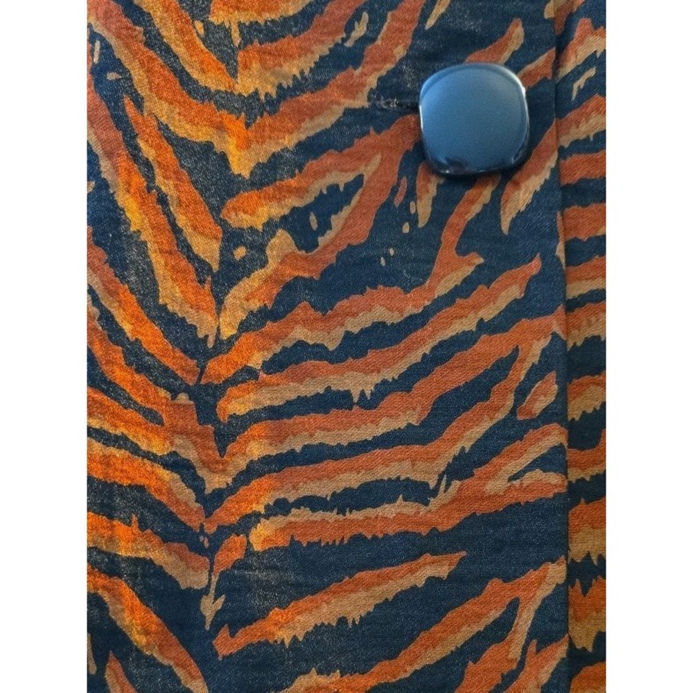 Vintage Tiger Striped Maggie Barnes Cardigan - Size 4X - Picture 2 of 2